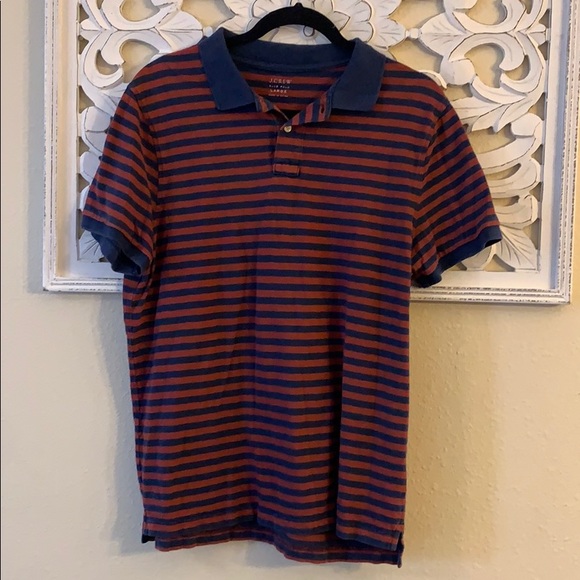 J. Crew Other - 5/$25 Men’s J. Crew Blue Striped Slub Polo Shirt